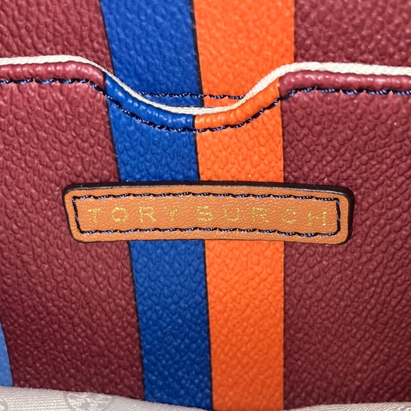 Tory Burch Multicolor Striped zip around  Wallet Excellent Condition - Picture 10 of 16